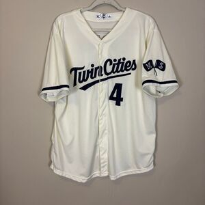 Minnesota Twins Twin Cities Cream Correa Baseball #4 Jersey Men's XL